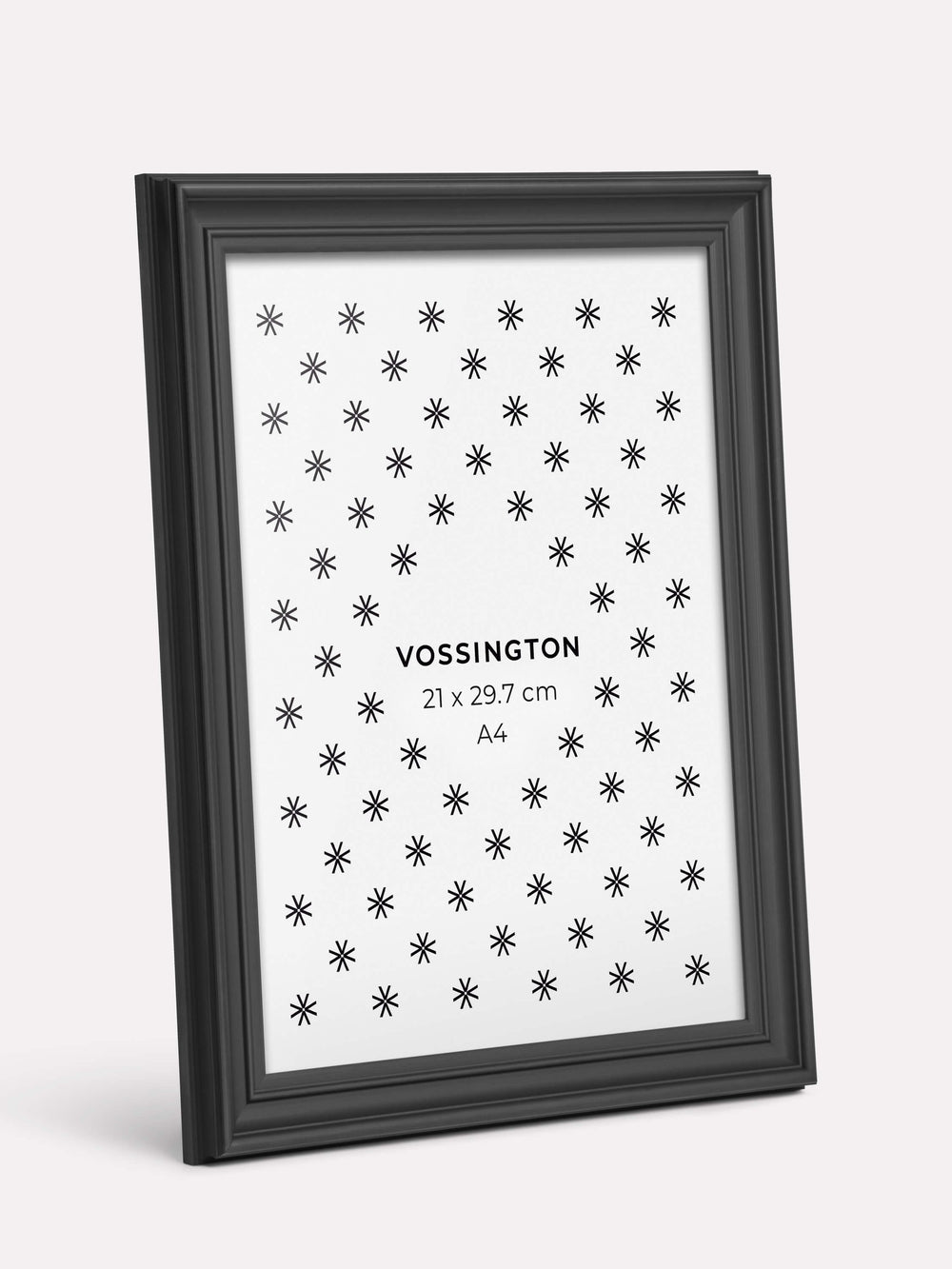 Decorative Frame, Black, A4 - Side view